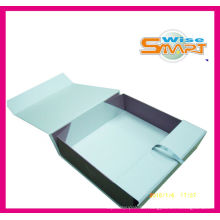 Plastikhandgriff-Weiß-zusammenklappbarer Papierkleider-Kleidungs-Verpackenkasten